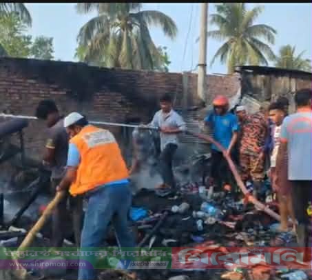 কুয়াকাটায় আগুনে ৮ প্রতিষ্ঠান ভস্মীভূত