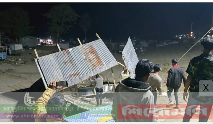 বহিষ্কৃত নেতার নির্মিত অবৈধ স্থাপনা ভেঙে দিল পৌর বিএনপি