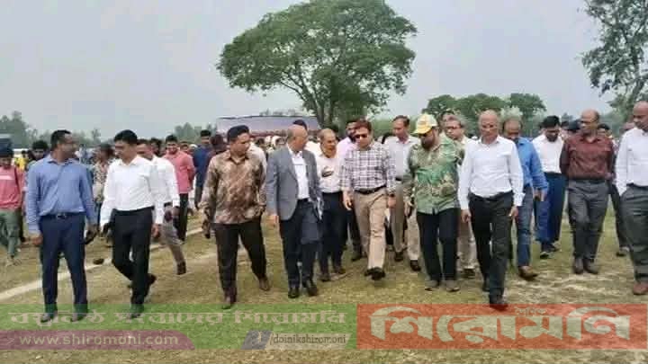 নীলফামারীতে বাংলাদেশ-চীন মৈত্রী জেনারেল হাসপাতাল প্রকল্প পরিদর্শন