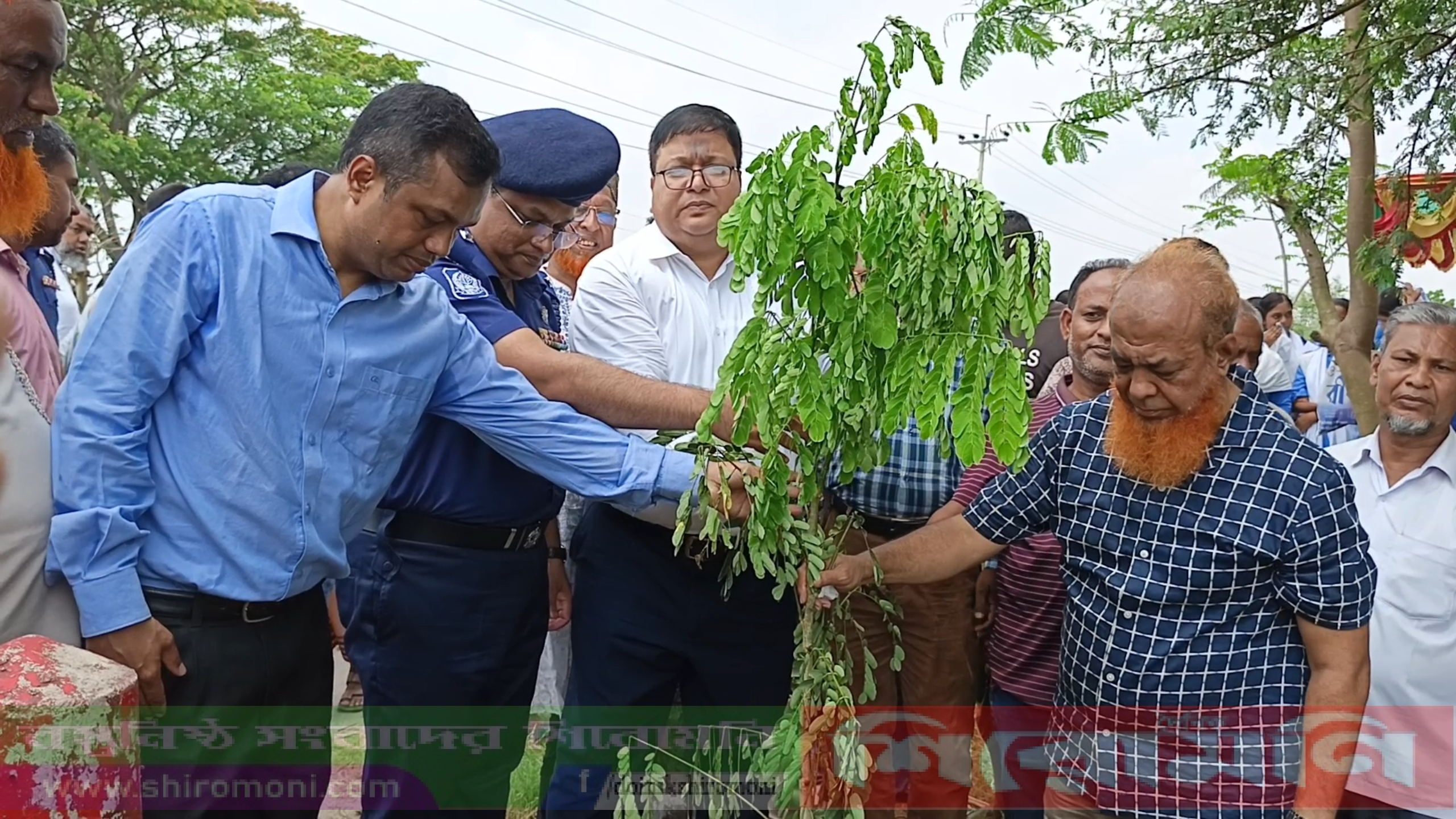 বাগেরহাটে জাতীয় মহাসড়কে বৃক্ষরোপণ কর্মসূচির উদ্বোধন