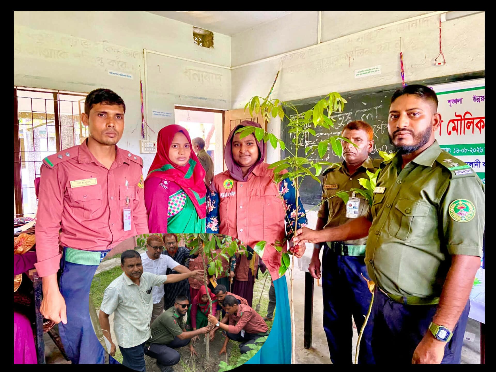 নীলফামারীতে  আনসার-ভিডিপির বৃক্ষ রোপণে সাজাই দেশ