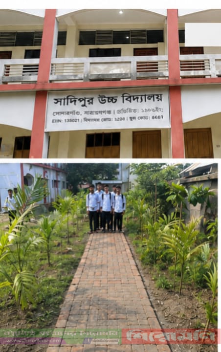 জলাবদ্ধতা থেকে মুক্তি পেল সাদিপুর উচ্চ বিদ্যালয়ের শিক্ষার্থীরা