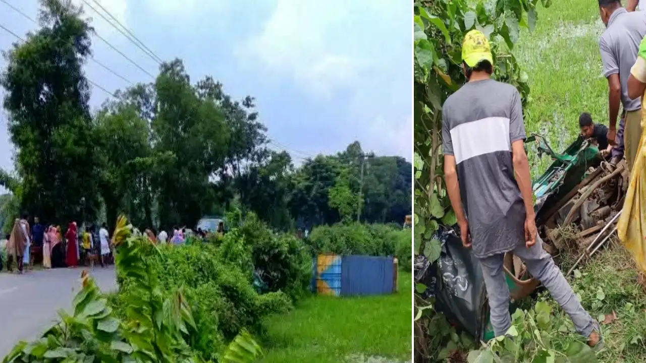 গাজীপুরের কালিয়াকৈরে কাভার্ডভ্যানের চাপায় তিন যাত্রী নিহত